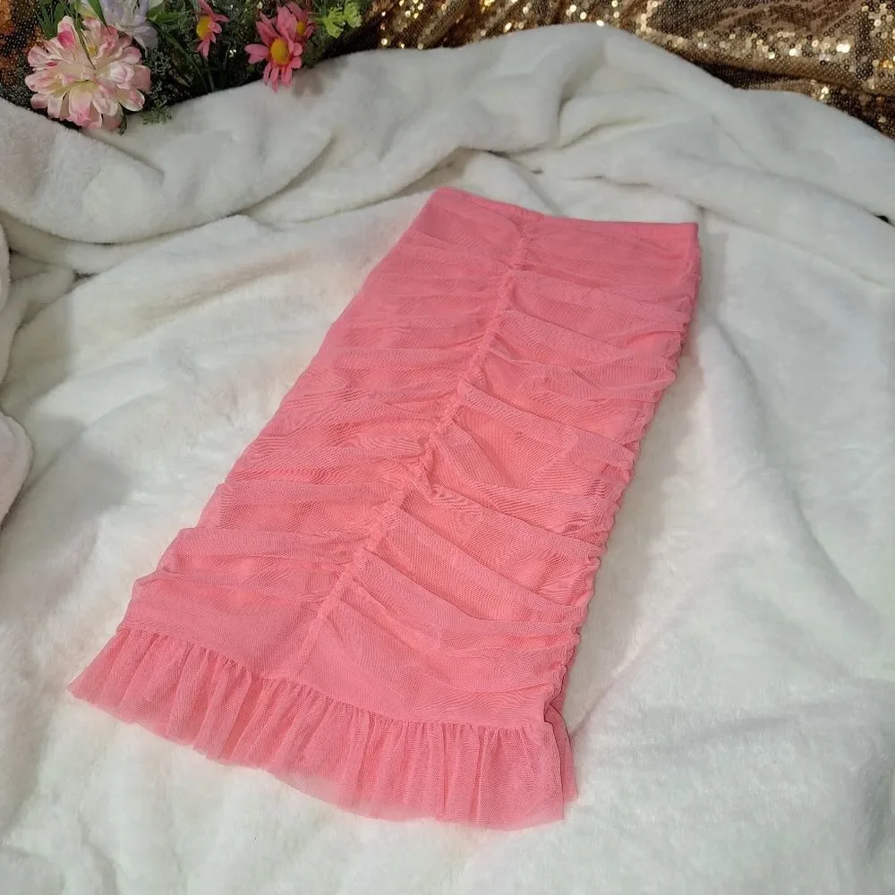 NWT Victoria Secret Ruched Mini Skirt